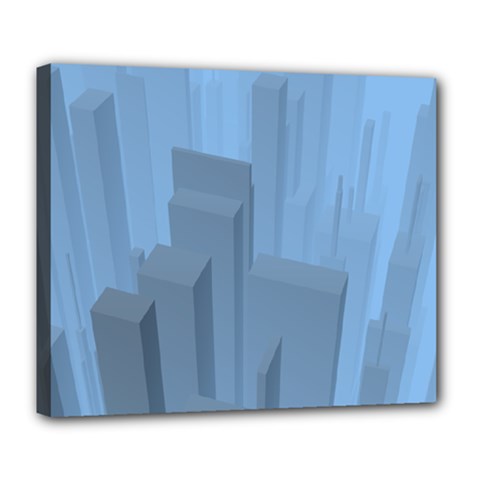 City Contemporary Modern Futuristic Deluxe Canvas 24  X 20  (stretched)