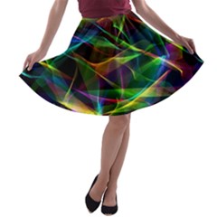 Colors Fiesta Festive Celebration A-line Skater Skirt by Pakrebo