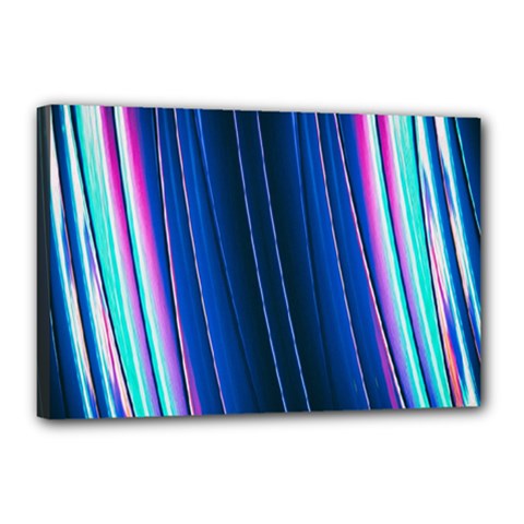 Abstract Fractal Pattern Lines Canvas 18  X 12  (stretched) by Pakrebo