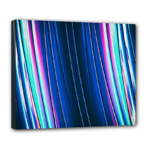 Abstract Fractal Pattern Lines Deluxe Canvas 24  X 20  (stretched) by Pakrebo