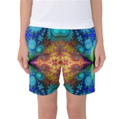 Fractal Fractal Background Design Women s Basketball Shorts by Pakrebo