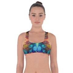 Fractal Fractal Background Design Got No Strings Sports Bra by Pakrebo