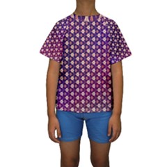 Texture Background Pattern Kids  Short Sleeve Swimwear