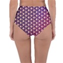 Texture Background Pattern Reversible High-Waist Bikini Bottoms View2