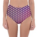 Texture Background Pattern Reversible High-Waist Bikini Bottoms View3