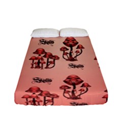 Funny Mushroom Pattern Fitted Sheet (full/ Double Size) by FantasyWorld7