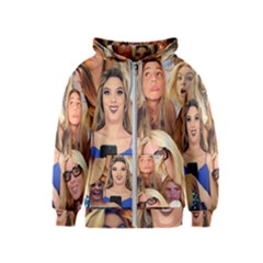 Lele Pons - Funny Faces Kids  Zipper Hoodie by Valentinaart