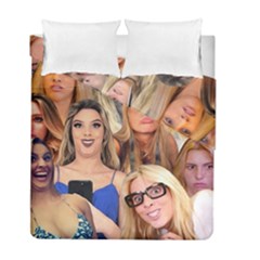Lele Pons - Funny Faces Duvet Cover Double Side (full/ Double Size) by Valentinaart