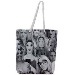 Lele Pons - Funny Faces Full Print Rope Handle Tote (large) by Valentinaart