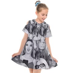 Lele Pons - Funny Faces Kids  Short Sleeve Shirt Dress by Valentinaart