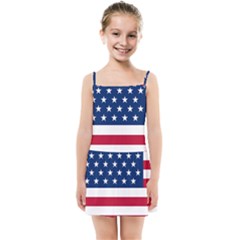 American Flag Kids  Summer Sun Dress by Valentinaart