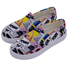 Feminism Collage  Kids  Canvas Slip Ons by Valentinaart