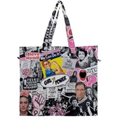 Feminism Collage  Canvas Travel Bag by Valentinaart