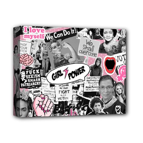 Feminism Collage  Deluxe Canvas 14  X 11  (stretched) by Valentinaart