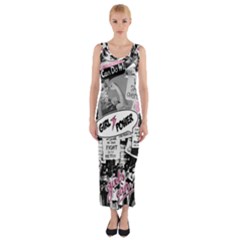 Feminism Collage  Fitted Maxi Dress by Valentinaart