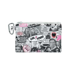 Feminism Collage  Canvas Cosmetic Bag (small) by Valentinaart