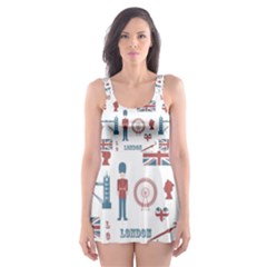 London Love Skater Dress Swimsuit by lucia