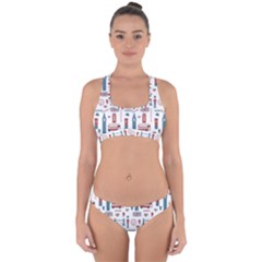 London Love Cross Back Hipster Bikini Set