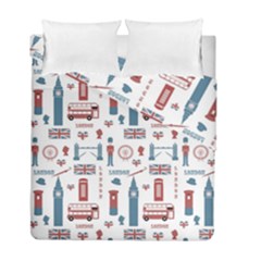 London Love Duvet Cover Double Side (full/ Double Size) by lucia