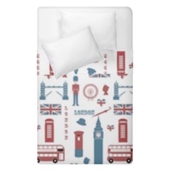 London Love Duvet Cover Double Side (single Size) by lucia