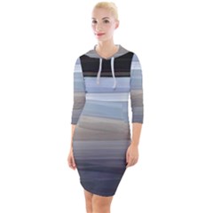 Pompey Beach Quarter Sleeve Hood Bodycon Dress by DeneWestUK