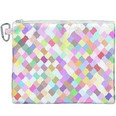 Mosaic Colorful Pattern Geometric Canvas Cosmetic Bag (xxxl)