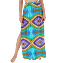 Abstract Colorful Unique Maxi Chiffon Tie-up Sarong