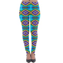 Abstract Colorful Unique Lightweight Velour Leggings