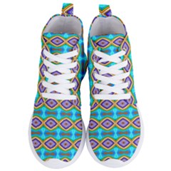 Abstract Colorful Unique Women s Lightweight High Top Sneakers by Alisyart