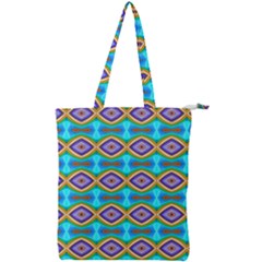 Abstract Colorful Unique Double Zip Up Tote Bag by Alisyart