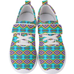 Abstract Colorful Unique Men s Velcro Strap Shoes