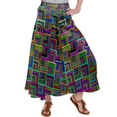 Wallpaper Background Colorful Satin Palazzo Pants by Pakrebo