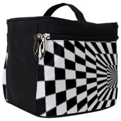 Optical Illusion Chessboard Tunnel Make Up Travel Bag (big) by Pakrebo