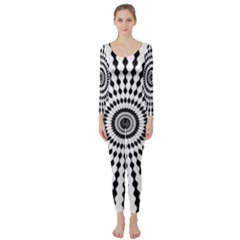 Starburst Sunburst Hypnotic Long Sleeve Catsuit