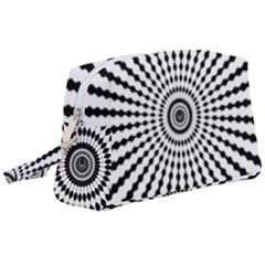 Starburst Sunburst Hypnotic Wristlet Pouch Bag (large) by Pakrebo