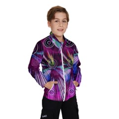 Fractal Circles Abstract Windbreaker (kids) by Pakrebo