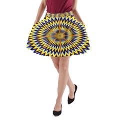 Illusion Head Idea Irritation A-line Pocket Skirt