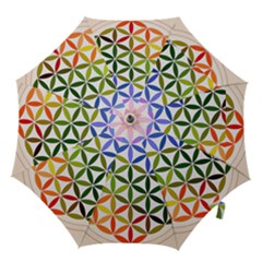 Mandala Rainbow Colorful Reiki Hook Handle Umbrellas (Large)