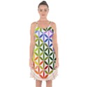 Mandala Rainbow Colorful Reiki Ruffle Detail Chiffon Dress View1