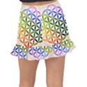 Mandala Rainbow Colorful Reiki Fishtail Mini Chiffon Skirt View2