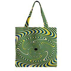 Illusion Idea Head Irritation Zipper Grocery Tote Bag