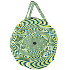 Illusion Idea Head Irritation Giant Round Zipper Tote by Pakrebo