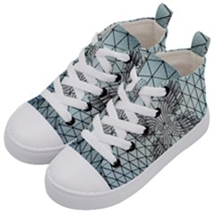 Graphic Pattern Wing Art Kids  Mid-top Canvas Sneakers by Pakrebo