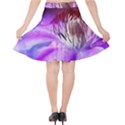 Clematis Structure Close Up Blossom Velvet High Waist Skirt View2