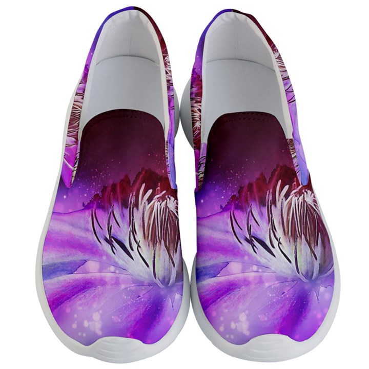 Clematis Structure Close Up Blossom Men s Lightweight Slip Ons