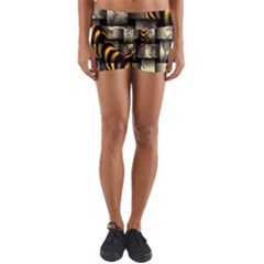 Graphics Abstraction The Illusion Yoga Shorts by Pakrebo