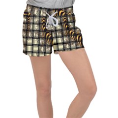 Graphics Abstraction The Illusion Women s Velour Lounge Shorts by Pakrebo