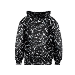 Dark Abstract Print Kids  Pullover Hoodie by dflcprintsclothing