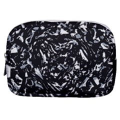 Dark Abstract Print Make Up Pouch (small) by dflcprintsclothing