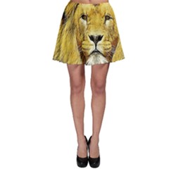 Lion Lioness Wildlife Hunter Skater Skirt by Pakrebo